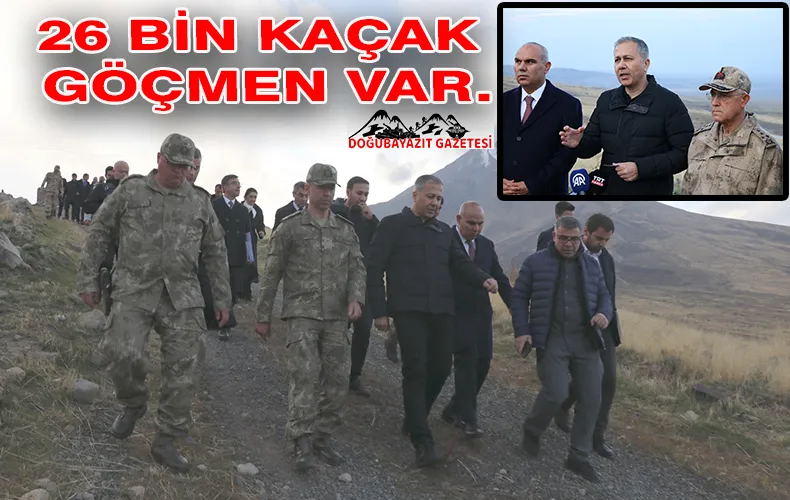  İÇİŞLERİ BAKANI YERLİKAYA, TÜRKİYE-İRAN GÜVENLİK DUVARINI İNCELEDİ…