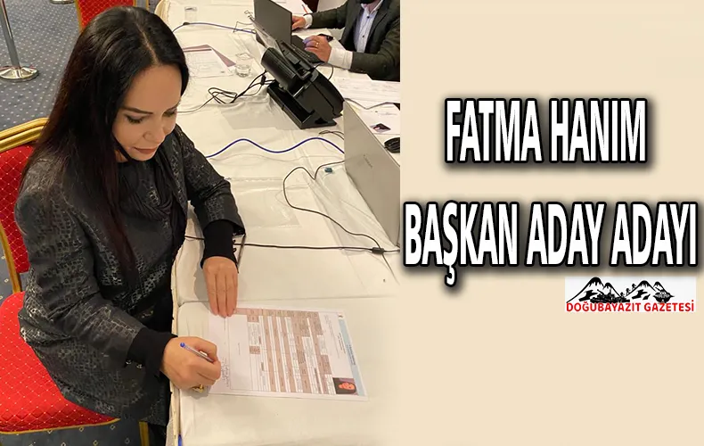 FATMA SALMAN, AK PARTİ’DEN AĞRI BELEDİYE BAŞKANI ADAY ADAYLIĞINA BAŞVURDU.