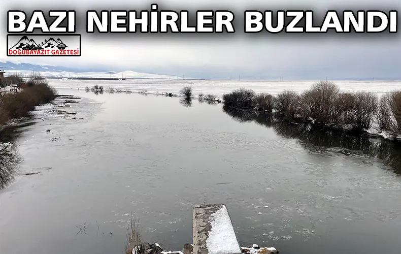 SOĞUK HAVA NEDENİYLE BAZI NEHİRLERİN YÜZEYİNDE BUZ TABAKASI OLUŞTU