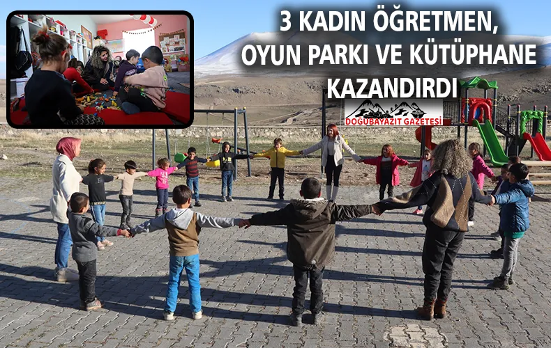 KADIN ÖĞRETMENLERİN ELİNİN DEĞDİĞİ KÖY OKULUNUN İÇİ DE DIŞI DA GÜZELLEŞTİ