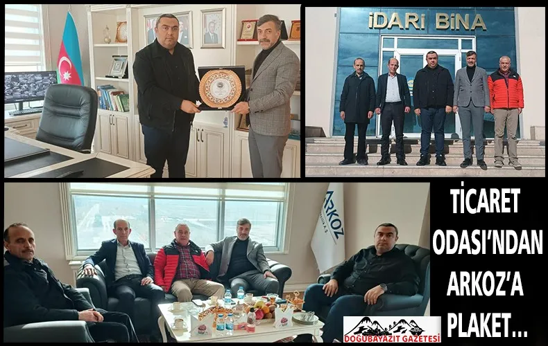 BÖLGENİN EN BÜYÜK FABRİKASINA PLAKET