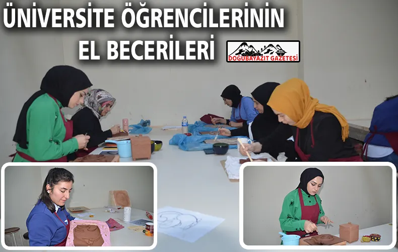 ÜNİVERSİTE ÖĞRENCİLERİ EL SANATLARI  ATÖLYELERİNDE KENDİLERİNİ GELİŞTİRİYOR