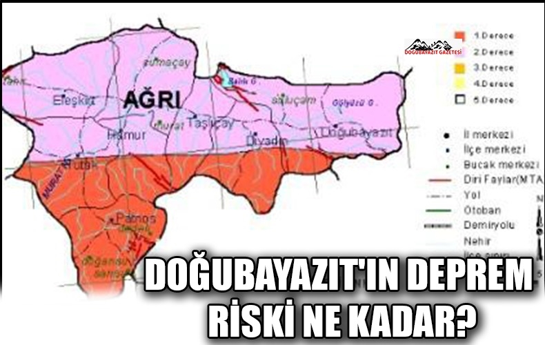 AĞRI DEPREM RİSK HARİTASI AÇIKLANDI