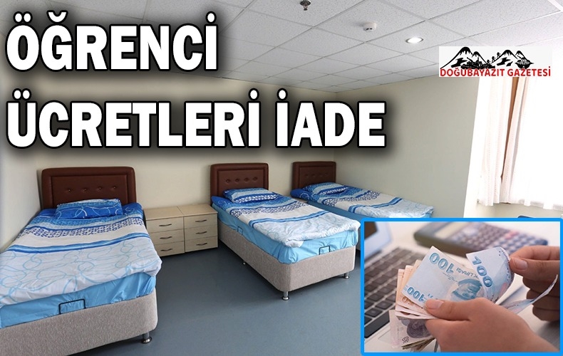 KYK YURT ÜCRETLERİ ÖĞRENCİLERE İADE EDİLECEK 