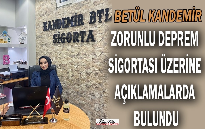 BETÜL KANDEMİR: “MARAŞ DEPREMİNDE SONRA DEPREM SİGORTASINDA % 300 ARTIŞ”