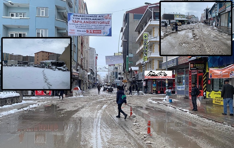 DOĞUBAYAZIT´TA KAR YAĞIŞI