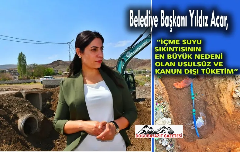 ŞEHİRDE SU SIKINTISI VE NEDENLERİNDEN BİRİ DE KAÇAK SU KULLANIMI