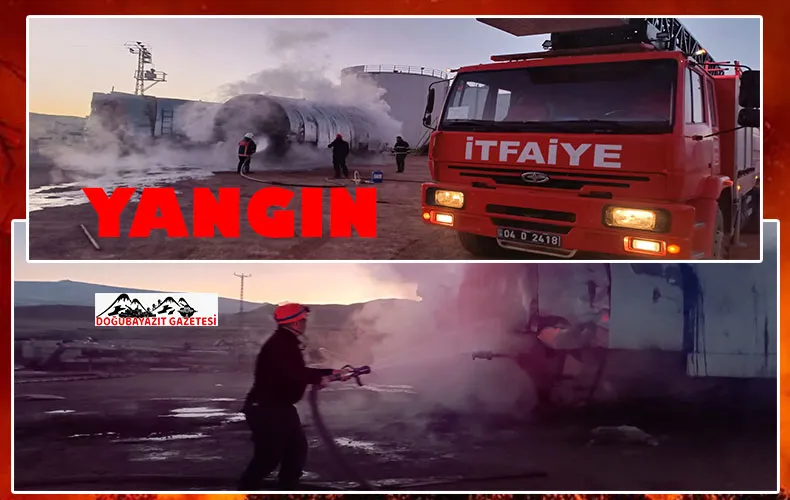 DOĞUBAYAZIT’TA YANGIN