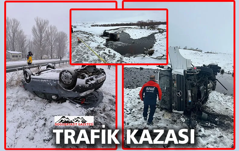 İKİ AYRI TRAFİK KAZASINDA 3 KİŞİ YARALANDI