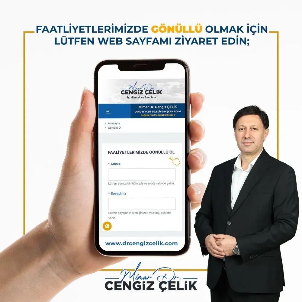 AK PARTİ BELEDİYE BAŞKAN ADAYI CENGİZ ÇELİK, 