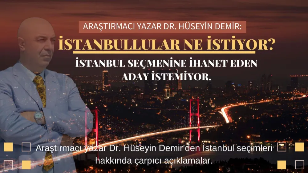 İSTANBULLULAR NE İSTİYOR, İSTANBUL SEÇMENİNE İHANET EDEN ADAY İSTEMİYOR.