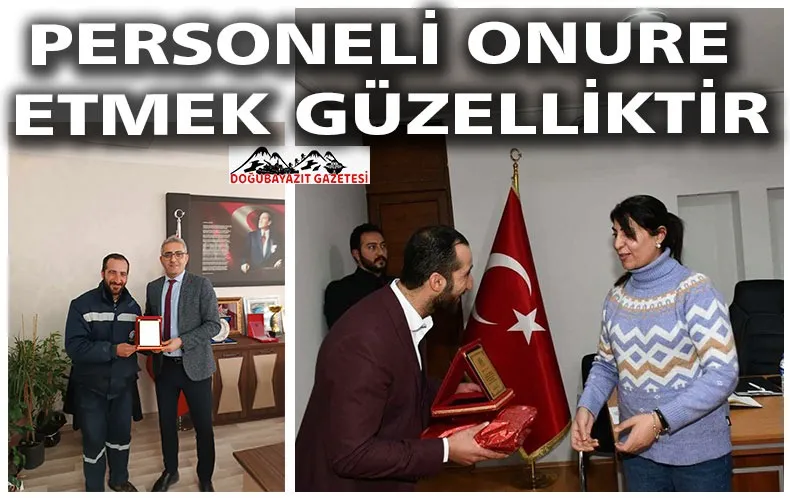 ÇALIŞKAN PERSONELE PLAKET