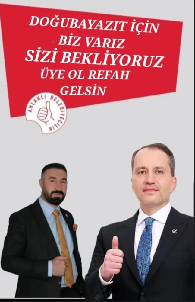 YENİDEN REFAH PARTİSİ DOĞUBAYAZIT İLÇE BAŞKANI MURAT AKKURT’TAN BAYRAM MESAJI