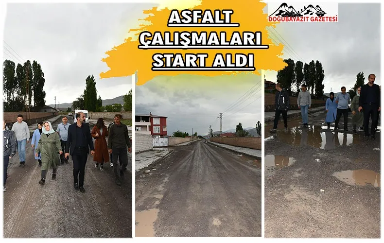  DOĞUBAYAZIT BELEDİYESİ  ASFALT VE SATHİ KAPLAMA ÇALIŞMALARINA BAŞLIYOR