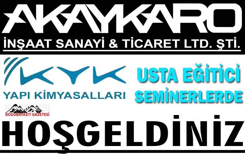 KYK YAPI KİMYASALLARI USTA KULÜBÜ SEMİNERİ DOĞUBAYAZIT’TA GERÇEKLEŞİYOR