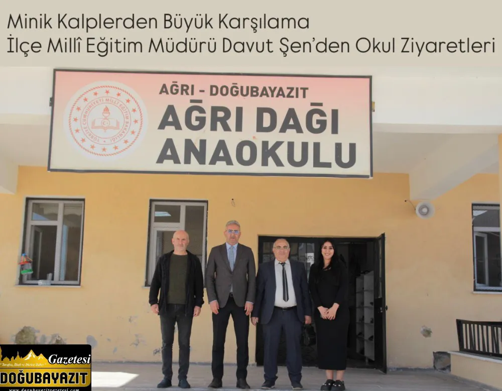 Minik Kalplerden Büyük Karşılama İlçe Millî Eğitim Müdürü Davut Şen’den Okul Ziyaretleri