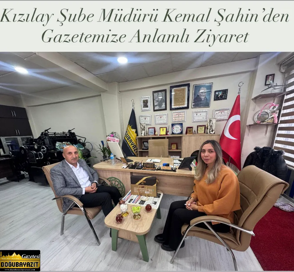 Kızılay Şube Müdürü Kemal Şahin’den Gazetemize Anlamlı Ziyaret
