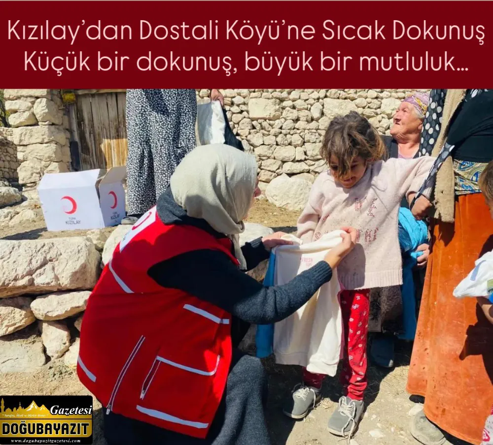 Kızılay’dan Dostali Köyü’ne Sıcak Dokunuş Küçük bir dokunuş, büyük bir mutluluk…