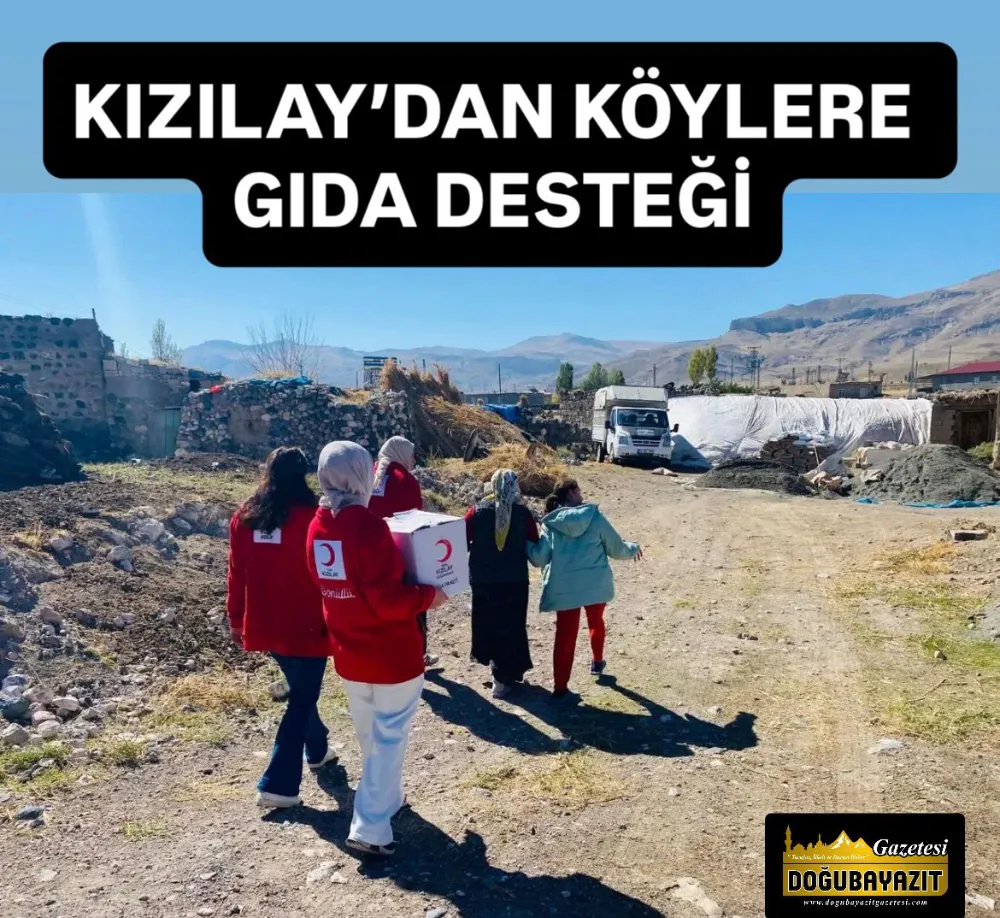 KIZILAY’DAN KÖYLERE GIDA DESTEĞİ