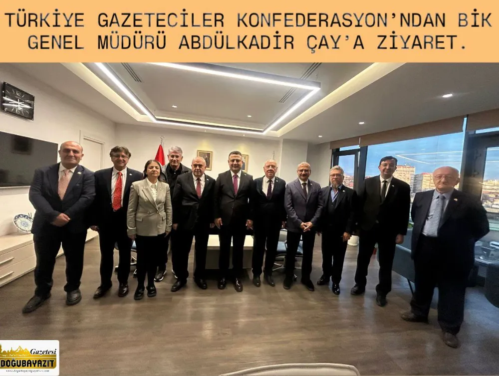 Türkiye Gazeteciler Konfederasyonu’ndan BİK Genel Müdürü Abdülkadir Çay