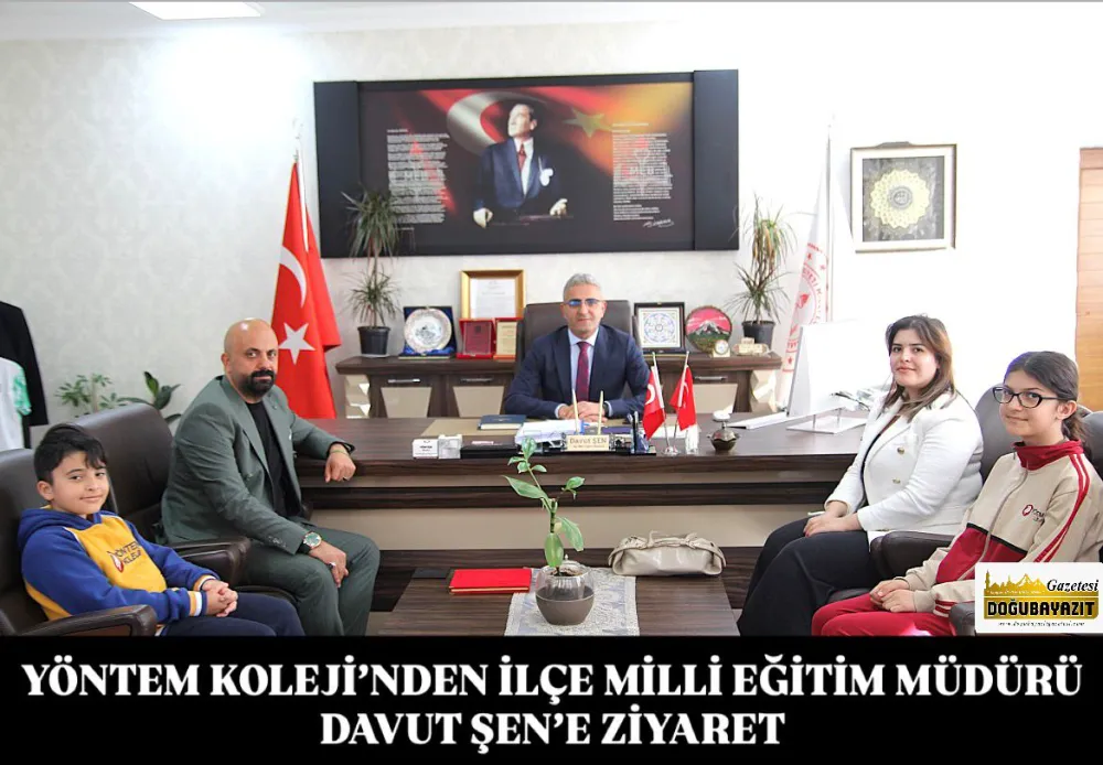 YÖNTEM KOLEJİ’NDEN İLÇE MİLLİ EĞTİM MÜDÜRÜ DAVUT ŞEN’E ZİYARET