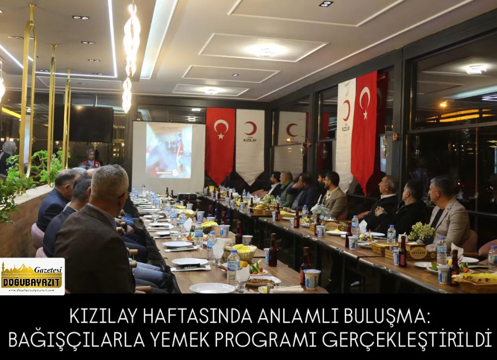 KIZILAY HAFTASINDA ANLAMLI BULUŞMA: BAĞIŞÇILARLA YEMEK PROGRAMI GERÇEKLEŞTİRİLDİ