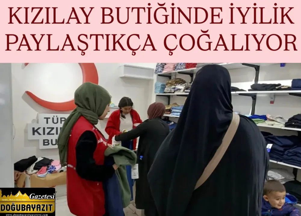 KIZILAY BUTİĞİNDE İYİLİK  PAYLAŞTIKÇA ÇOĞALIYOR
