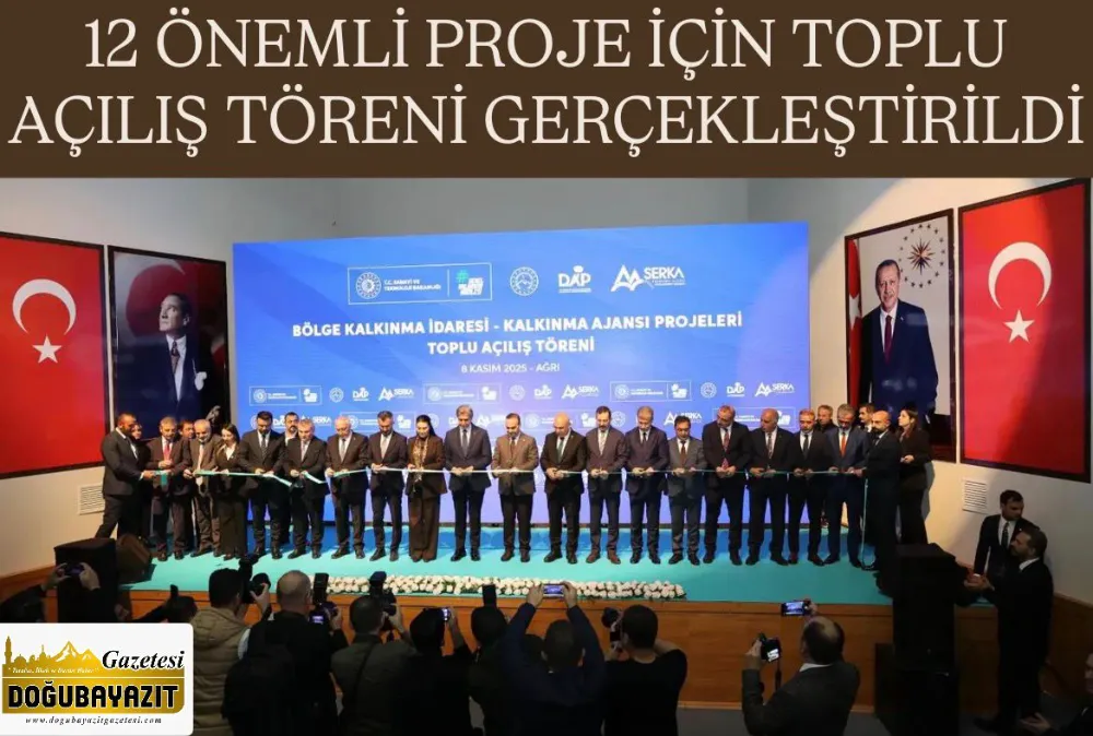 12 ÖNEMLİ PROJE İÇİN TOPLU AÇILIŞ TÖRENİ GERÇEKLEŞTİRİLDİ