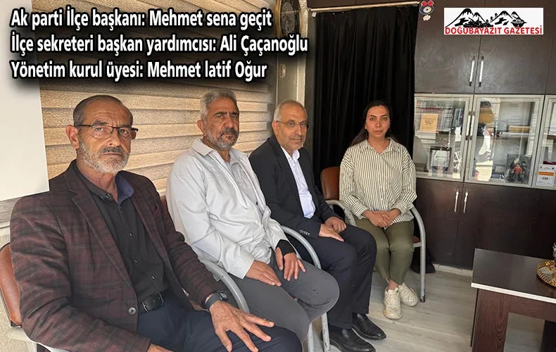 AK PARTİ İLÇE TEŞKİLATINDAN GAZETEMİZE ZİYARET