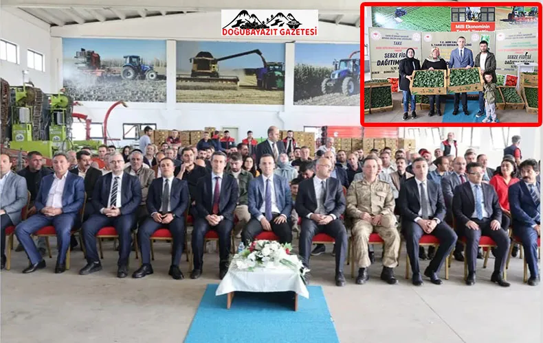 AĞRI’DA 150 ÇİFTÇİYE %75 HİBE DESTEKLİ SEBZE FİDESİ DAĞITILDI