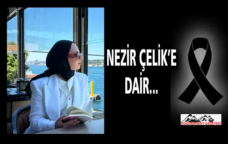 NEZİR ÇELİK’E DAİR