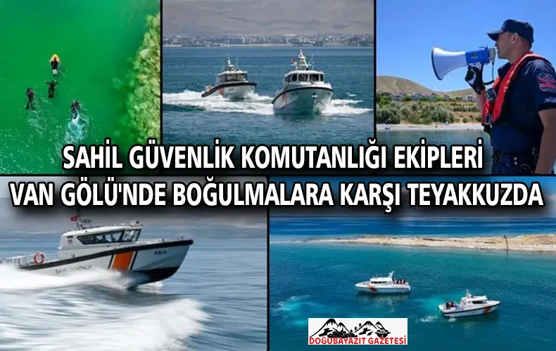 Sahil Güvenlik Komutanlığı ekipleri Van Gölü