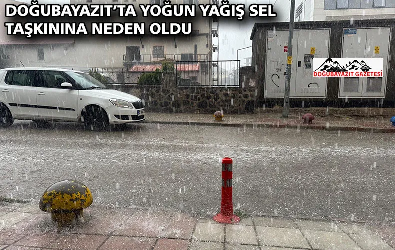 DOĞUBAYAZIT’TA YOĞUN YAĞIŞ SEL TAŞKININA NEDEN OLDU