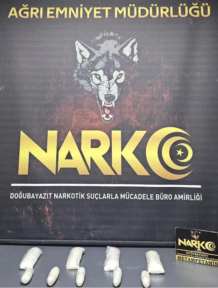 AĞRI’DA UYUŞTURUCU OPERASYONU: 2 KİLO 76 GRAM METAMFETAMİN ELE GEÇİRİLDİ