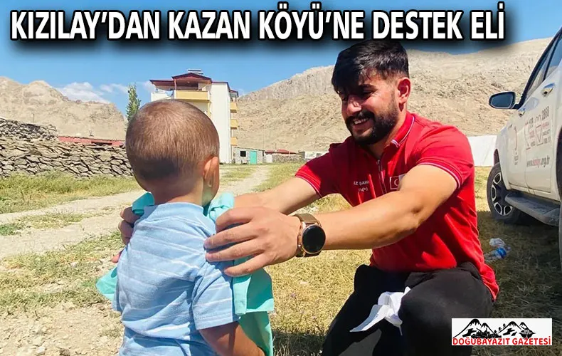 KIZILAY’DAN KAZAN KÖYÜ’NE DESTEK ELİ
