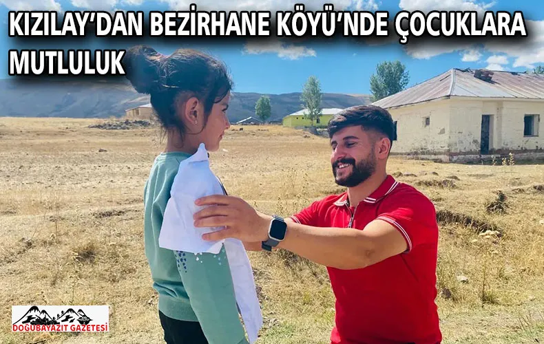 KIZILAY’DAN BEZİRHANE KÖYÜ’NDE ÇOCUKLARA MUTLULUK