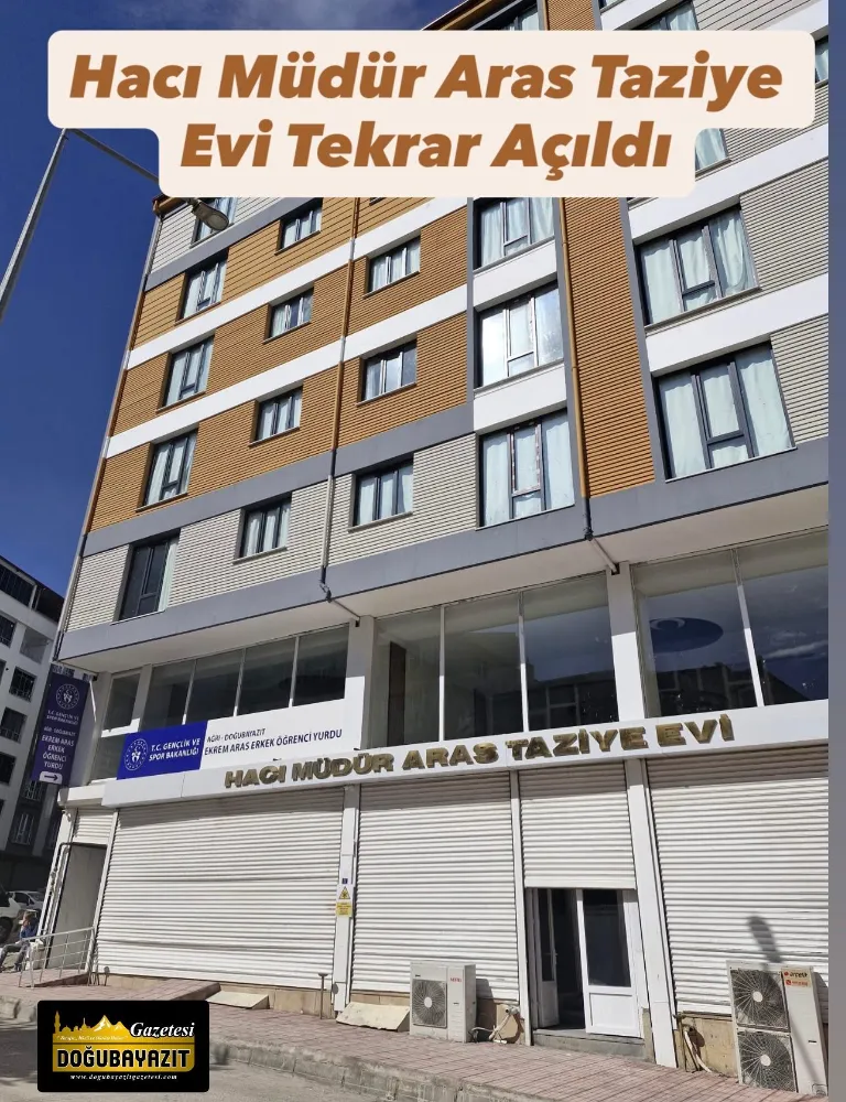 HACI MÜDÜR ARAS TAZİYE EVİ TEKRAR AÇILDI.