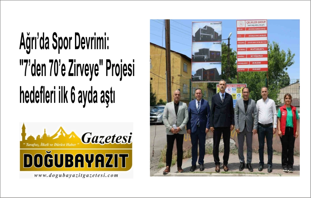 Ağrı’da Spor Devrimi: "7’den 70’e Zirveye" Projesi hedefleri ilk 6 ayda aştı