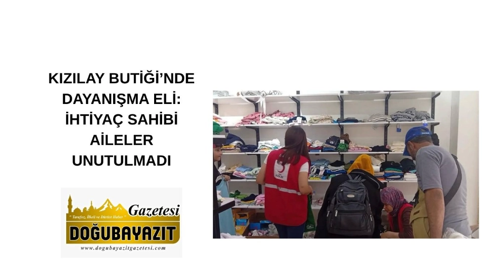 KIZILAY BUTİĞİ’NDE DAYANIŞMA ELİ: İHTİYAÇ SAHİBİ AİLELER UNUTULMADI