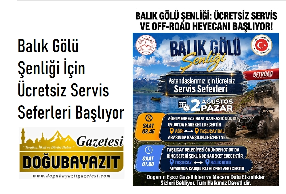 Balık Gölü Şenliği İçin Ücretsiz Servis Seferleri Başlıyor