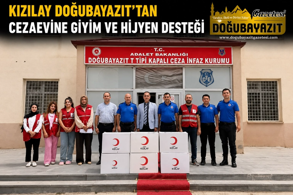 Kızılay Doğubayazıt’tan Cezaevine Giyim ve Hijyen Desteği