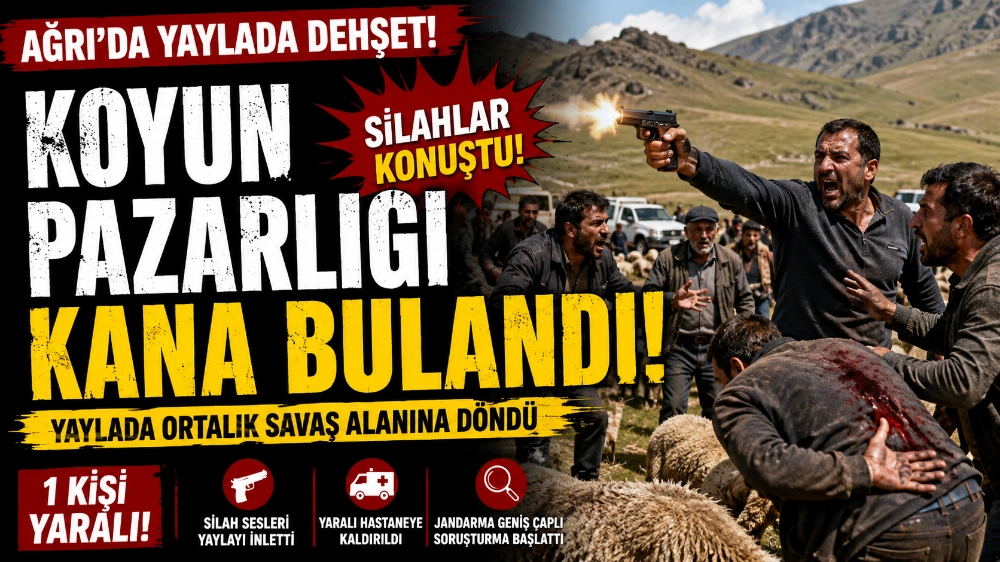 Yaylada ortalık bir anda karıştı! Koyun pazarlığı kana bulandı, silahlar konuştu