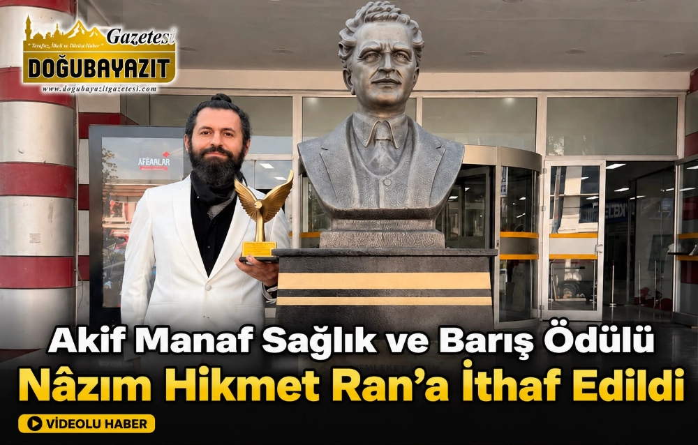 AKİF MANAF SAĞLIK VE BARIŞ ÖDÜLÜ NÂZIM HİKMET RAN’A İTHAF EDİLDİ