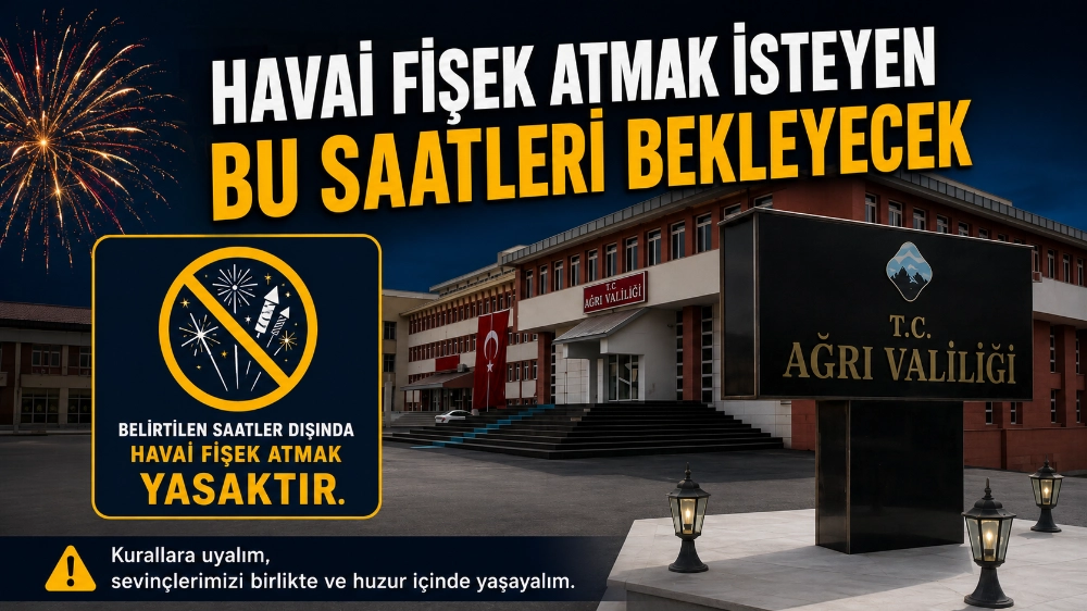 HAVAİ FİŞEK ATMAK İSTEYEN BU SAATLERİ BEKLEYECEK