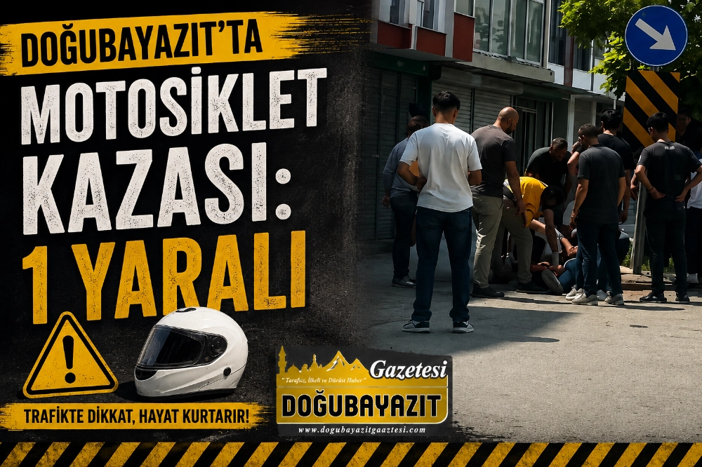 Doğubayazıt’ta Motosiklet Kazası: 1 Yaralı