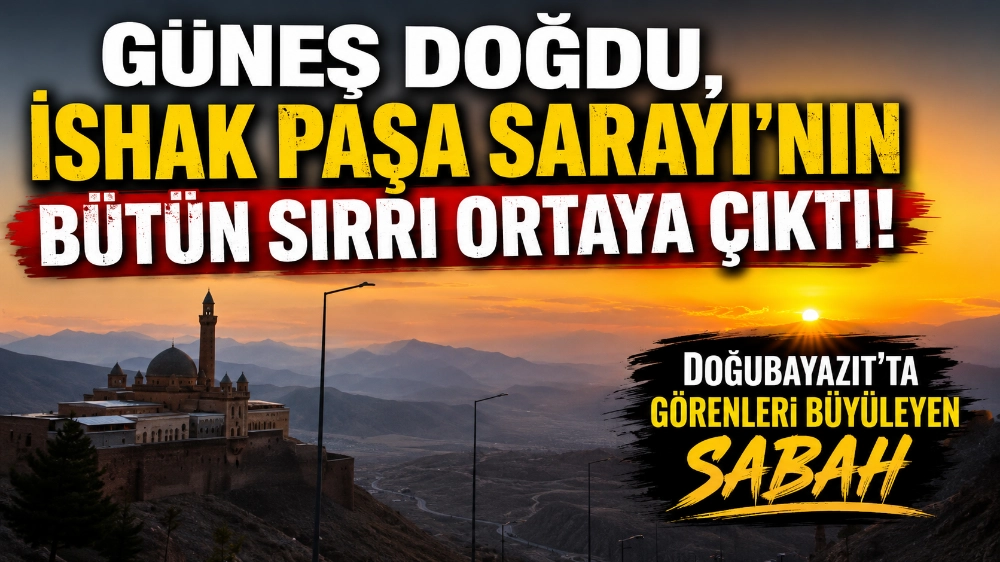 Güneş Doğdu, İshak Paşa Sarayı’nın Bütün Sırrı Ortaya Çıktı! Doğubayazıt’ta Görenleri Büyüleyen Sabah