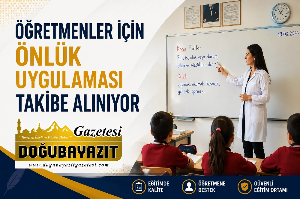 ÖĞRETMENLER İÇİN ÖNLÜK UYGULAMASI TAKİBE ALINIYOR