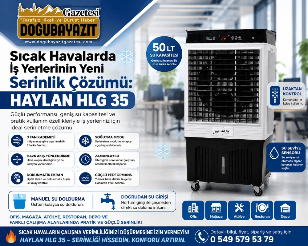 SICAK HAVALARDA İŞ YERLERİNİN YENİ SERİNLİK ÇÖZÜMÜ: HAYLAN HLG 35