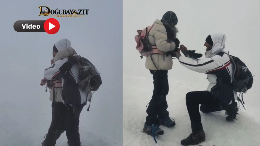 Ağrı Dağı’nın Zirvesinde Unutulmaz Evlilik Teklifi