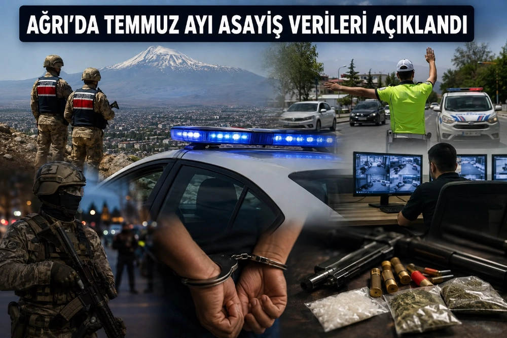 AĞRI’DA TEMMUZ AYI ASAYİŞ VERİLERİ AÇIKLANDI